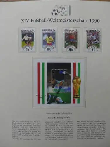 Motiv Fußball FIFA WM 1990 besammelt im FIFA Binder #LZ455