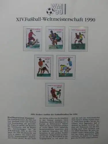 Motiv Fußball FIFA WM 1990 besammelt im FIFA Binder #LZ455