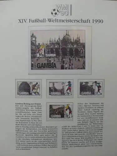 Motiv Fußball FIFA WM 1990 besammelt im FIFA Binder #LZ455