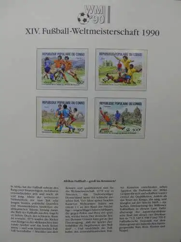 Motiv Fußball FIFA WM 1990 besammelt im FIFA Binder #LZ455