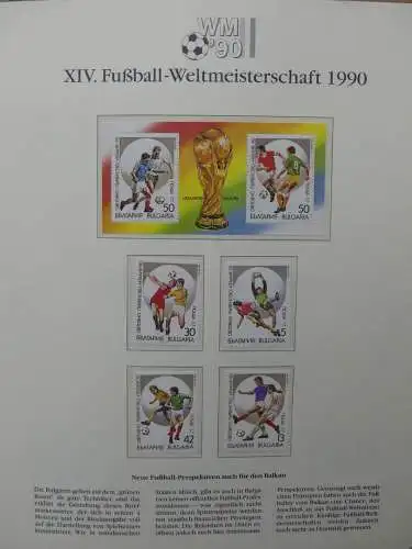 Motiv Fußball FIFA WM 1990 besammelt im FIFA Binder #LZ455