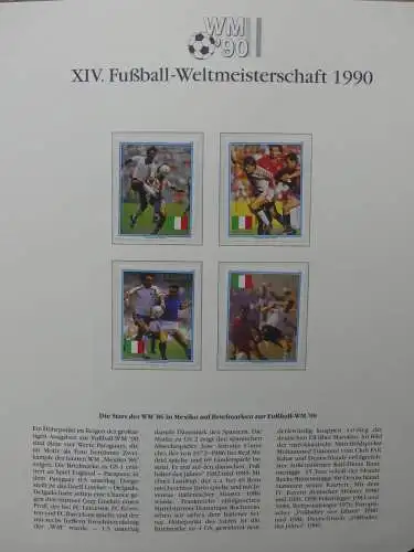 Motiv Fußball FIFA WM 1990 besammelt im FIFA Binder #LZ455