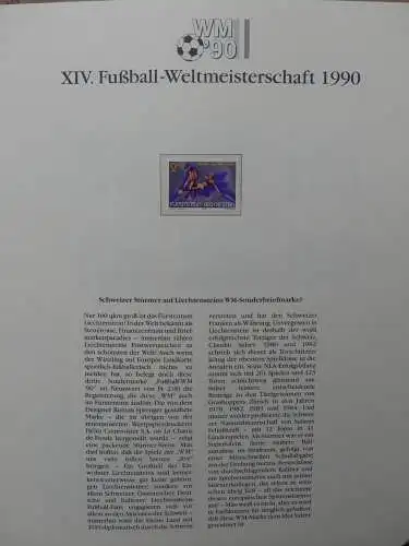 Motiv Fußball FIFA WM 1990 besammelt im FIFA Binder #LZ455