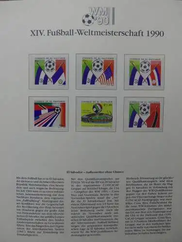 Motiv Fußball FIFA WM 1990 besammelt im FIFA Binder #LZ455