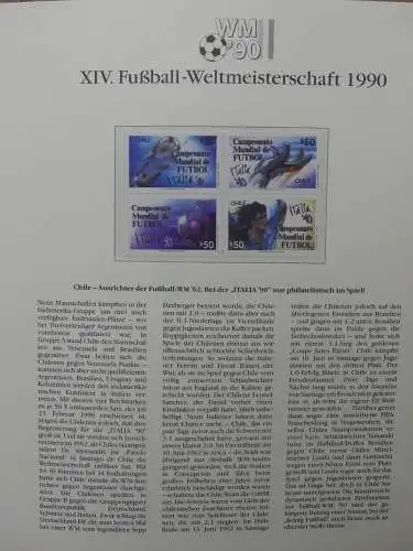 Motiv Fußball FIFA WM 1990 besammelt im FIFA Binder #LZ455