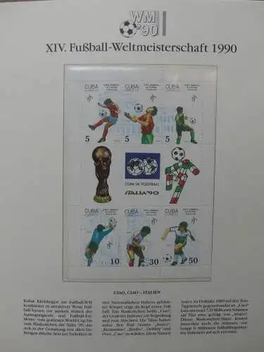 Motiv Fußball FIFA WM 1990 besammelt im FIFA Binder #LZ455