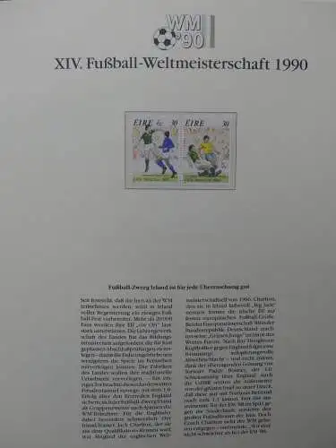 Motiv Fußball FIFA WM 1990 besammelt im FIFA Binder #LZ455