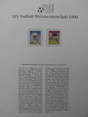 Motiv Fußball FIFA WM 1990 besammelt im FIFA Binder #LZ455