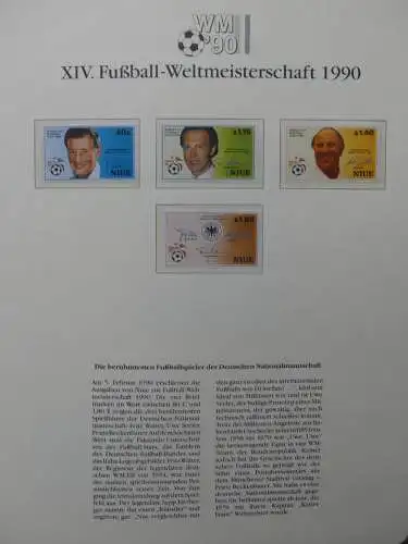 Motiv Fußball FIFA WM 1990 besammelt im FIFA Binder #LZ455