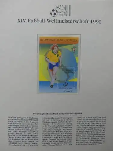 Motiv Fußball FIFA WM 1990 besammelt im FIFA Binder #LZ455