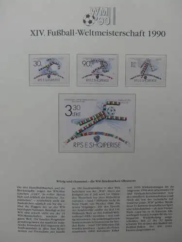 Motiv Fußball FIFA WM 1990 besammelt im FIFA Binder #LZ455