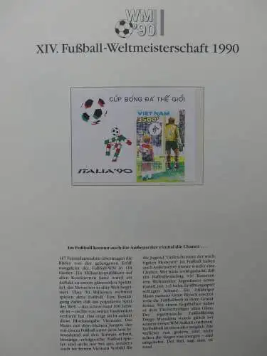 Motiv Fußball FIFA WM 1990 besammelt im FIFA Binder #LZ455