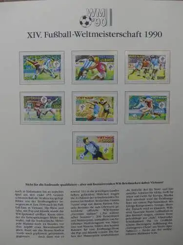 Motiv Fußball FIFA WM 1990 besammelt im FIFA Binder #LZ455