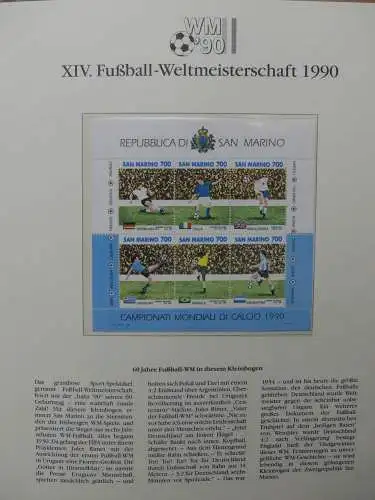 Motiv Fußball FIFA WM 1990 besammelt im FIFA Binder #LZ455