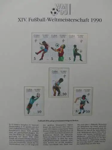 Motiv Fußball FIFA WM 1990 besammelt im FIFA Binder #LZ455