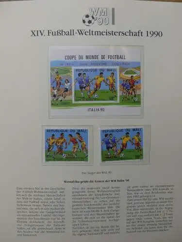 Motiv Fußball FIFA WM 1990 besammelt im FIFA Binder #LZ455