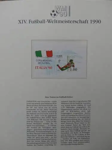 Motiv Fußball FIFA WM 1990 besammelt im FIFA Binder #LZ455