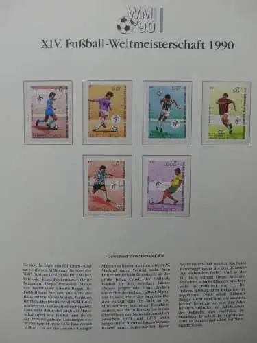 Motiv Fußball FIFA WM 1990 besammelt im FIFA Binder #LZ455