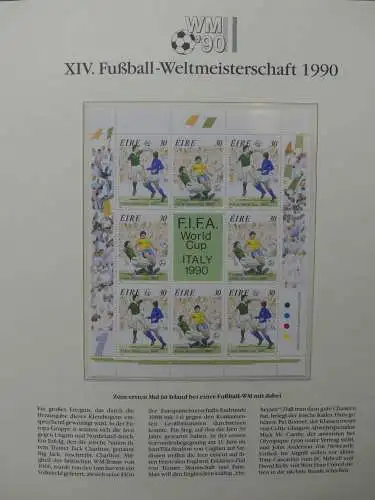 Motiv Fußball FIFA WM 1990 besammelt im FIFA Binder #LZ455