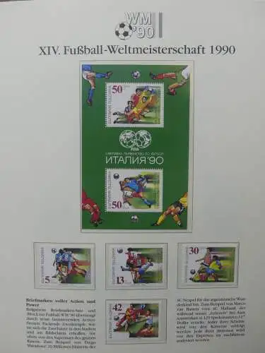 Motiv Fußball FIFA WM 1990 besammelt im FIFA Binder #LZ455