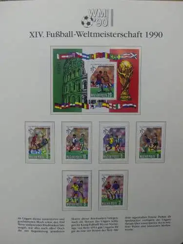 Motiv Fußball FIFA WM 1990 besammelt im FIFA Binder #LZ455