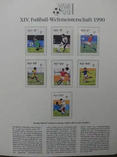 Motiv Fußball FIFA WM 1990 besammelt im FIFA Binder #LZ455