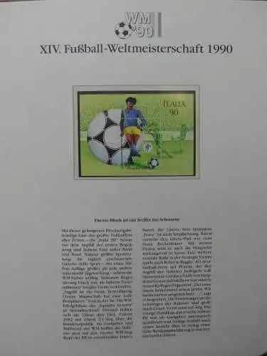 Motiv Fußball FIFA WM 1990 besammelt im FIFA Binder #LZ455