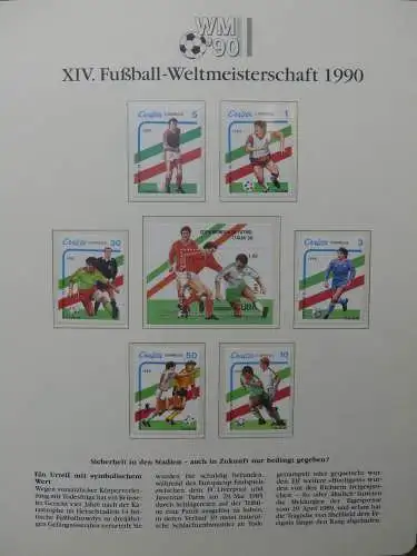 Motiv Fußball FIFA WM 1990 besammelt im FIFA Binder #LZ455