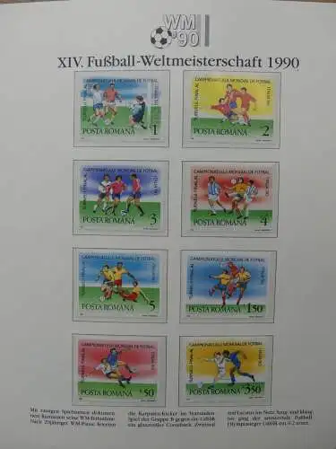 Motiv Fußball FIFA WM 1990 besammelt im FIFA Binder #LZ455