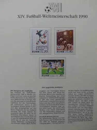 Motiv Fußball FIFA WM 1990 besammelt im FIFA Binder #LZ455