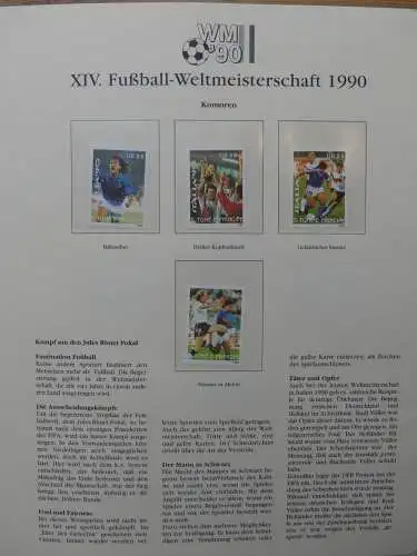 Motiv Fußball FIFA WM 1990 besammelt im FIFA Binder #LZ455