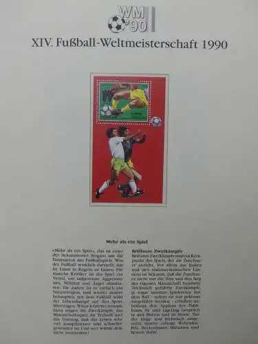 Motiv Fußball FIFA WM 1990 besammelt im FIFA Binder #LZ455