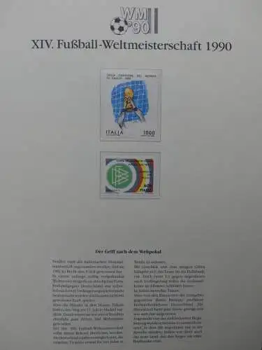 Motiv Fußball FIFA WM 1990 besammelt im FIFA Binder #LZ455