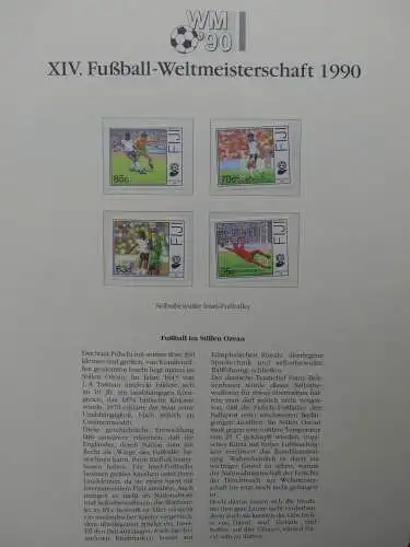 Motiv Fußball FIFA WM 1990 besammelt im FIFA Binder #LZ455