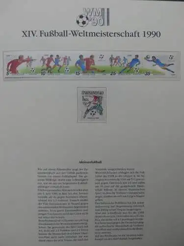 Motiv Fußball FIFA WM 1990 besammelt im FIFA Binder #LZ455