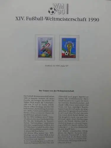 Motiv Fußball FIFA WM 1990 besammelt im FIFA Binder #LZ455