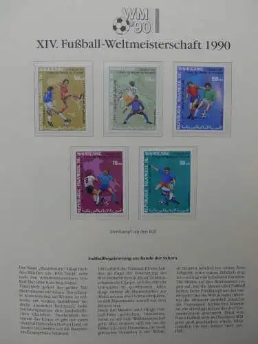 Motiv Fußball FIFA WM 1990 besammelt im FIFA Binder #LZ455