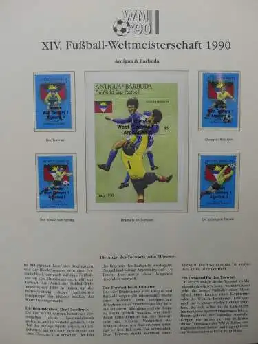 Motiv Fußball FIFA WM 1990 besammelt im FIFA Binder #LZ455