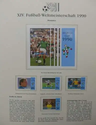 Motiv Fußball FIFA WM 1990 besammelt im FIFA Binder #LZ455