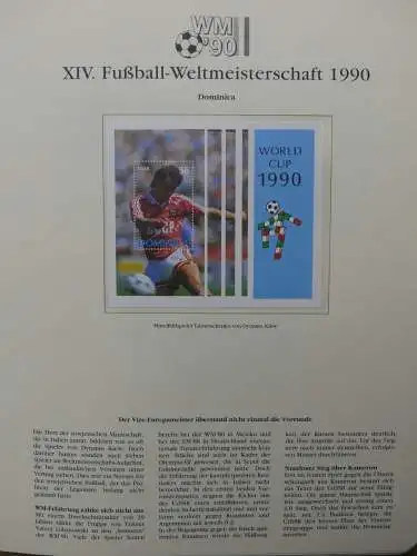 Motiv Fußball FIFA WM 1990 besammelt im FIFA Binder #LZ455