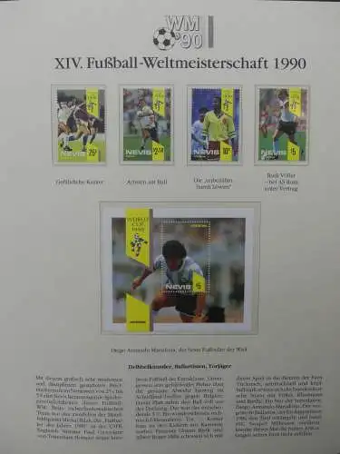 Motiv Fußball FIFA WM 1990 besammelt im FIFA Binder #LZ455