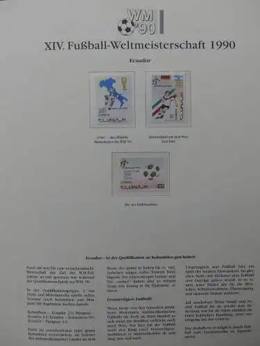 Motiv Fußball FIFA WM 1990 besammelt im FIFA Binder #LZ455