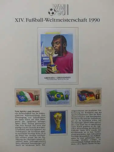 Motiv Fußball FIFA WM 1990 besammelt im FIFA Binder #LZ455