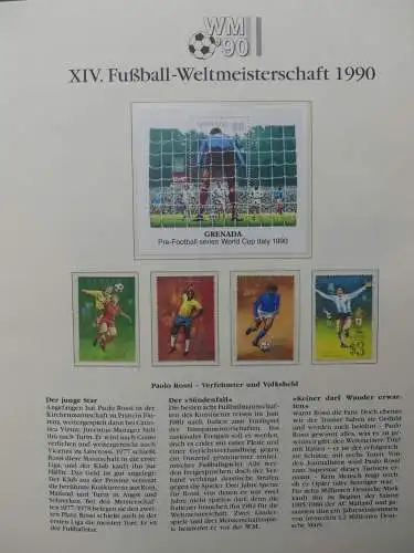 Motiv Fußball FIFA WM 1990 besammelt im FIFA Binder #LZ455