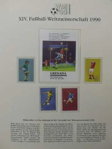 Motiv Fußball FIFA WM 1990 besammelt im FIFA Binder #LZ455