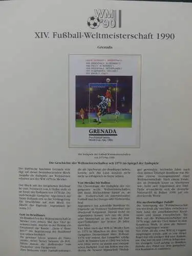 Motiv Fußball FIFA WM 1990 besammelt im FIFA Binder #LZ455