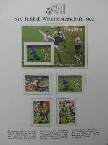 Motiv Fußball FIFA WM 1990 besammelt im FIFA Binder #LZ455