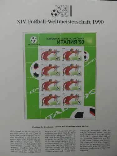 Motiv Fußball FIFA WM 1990 besammelt im FIFA Binder #LZ455