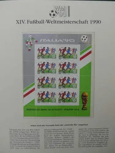 Motiv Fußball FIFA WM 1990 besammelt im FIFA Binder #LZ455