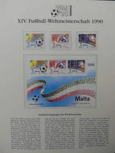 Motiv Fußball FIFA WM 1990 besammelt im FIFA Binder #LZ455